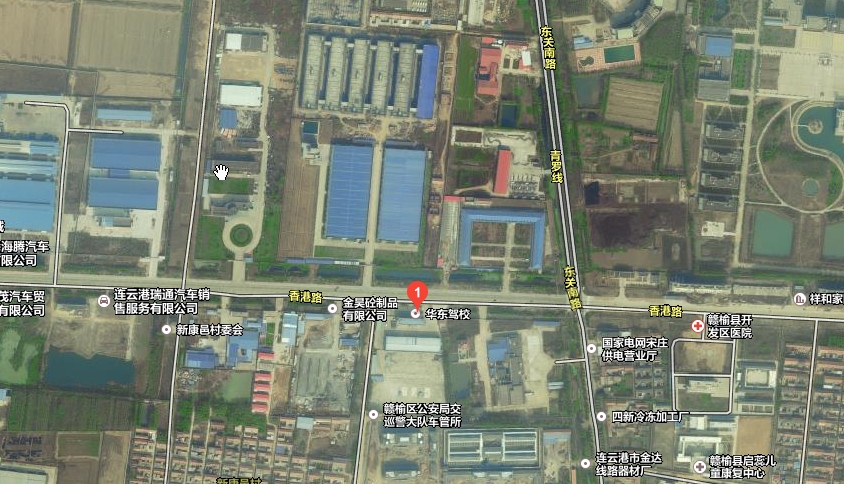 赣榆县青口华东驾校具体地图