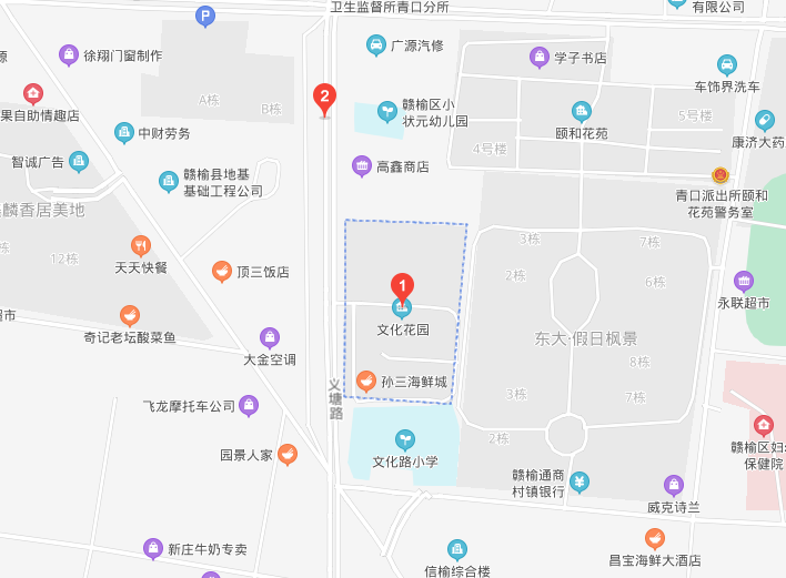 赣榆文化花园地图