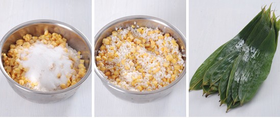 做鲜玉米粽 步骤1
